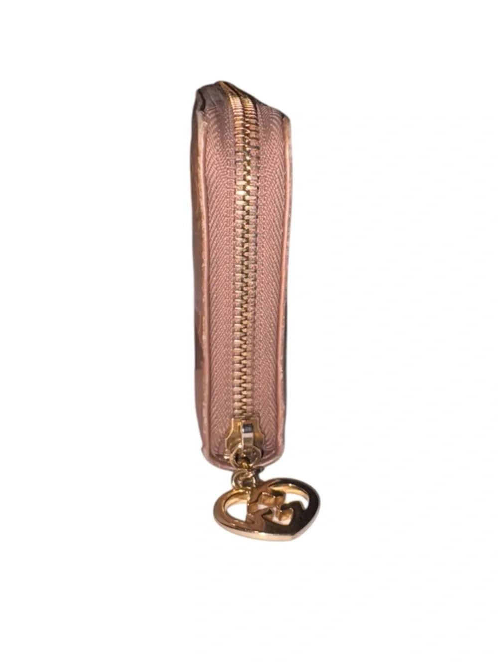 Authentic Gucci Guccissima Leather Zip-Around Wallet Metallic Bronze - Picture 4 of 12